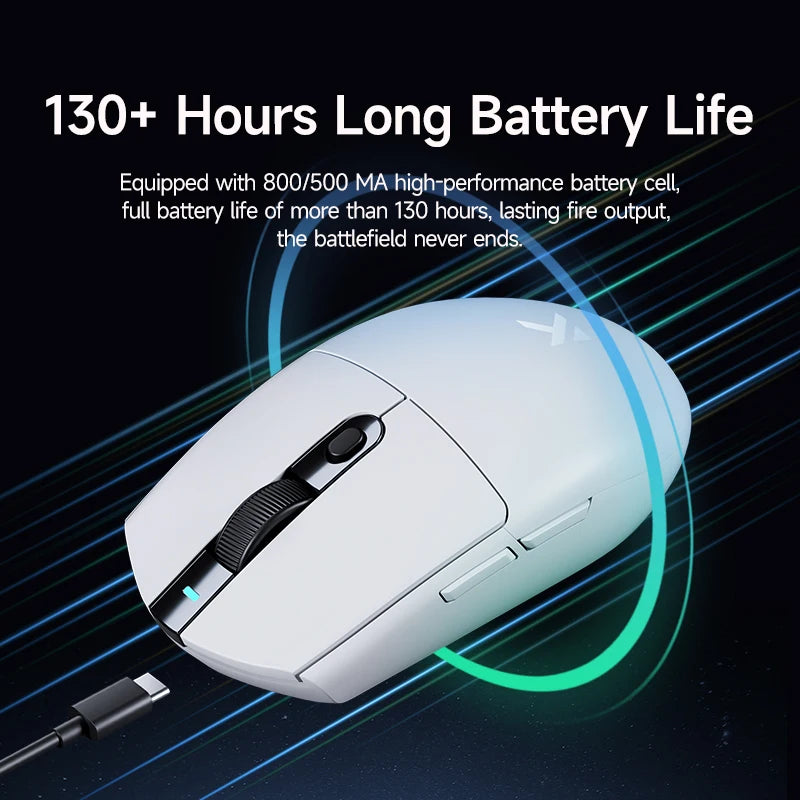 MCHOSE G3 Tri-Mode Wireless Gaming Mouse-PAW3311 Sensor,Type-C 2.4G/Bluetooth/Wired,Ultra-Light Ergonomic for PC/Laptop Gaming