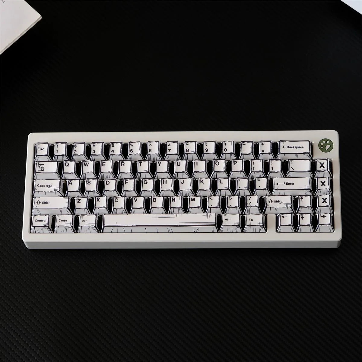 151 Keys Comic Theme Keycap Alice Set PBT Manga Style Keyboard Cap Cherry Profile Gaming KeyCap for Mechanical Keyboard 1.5u Alt