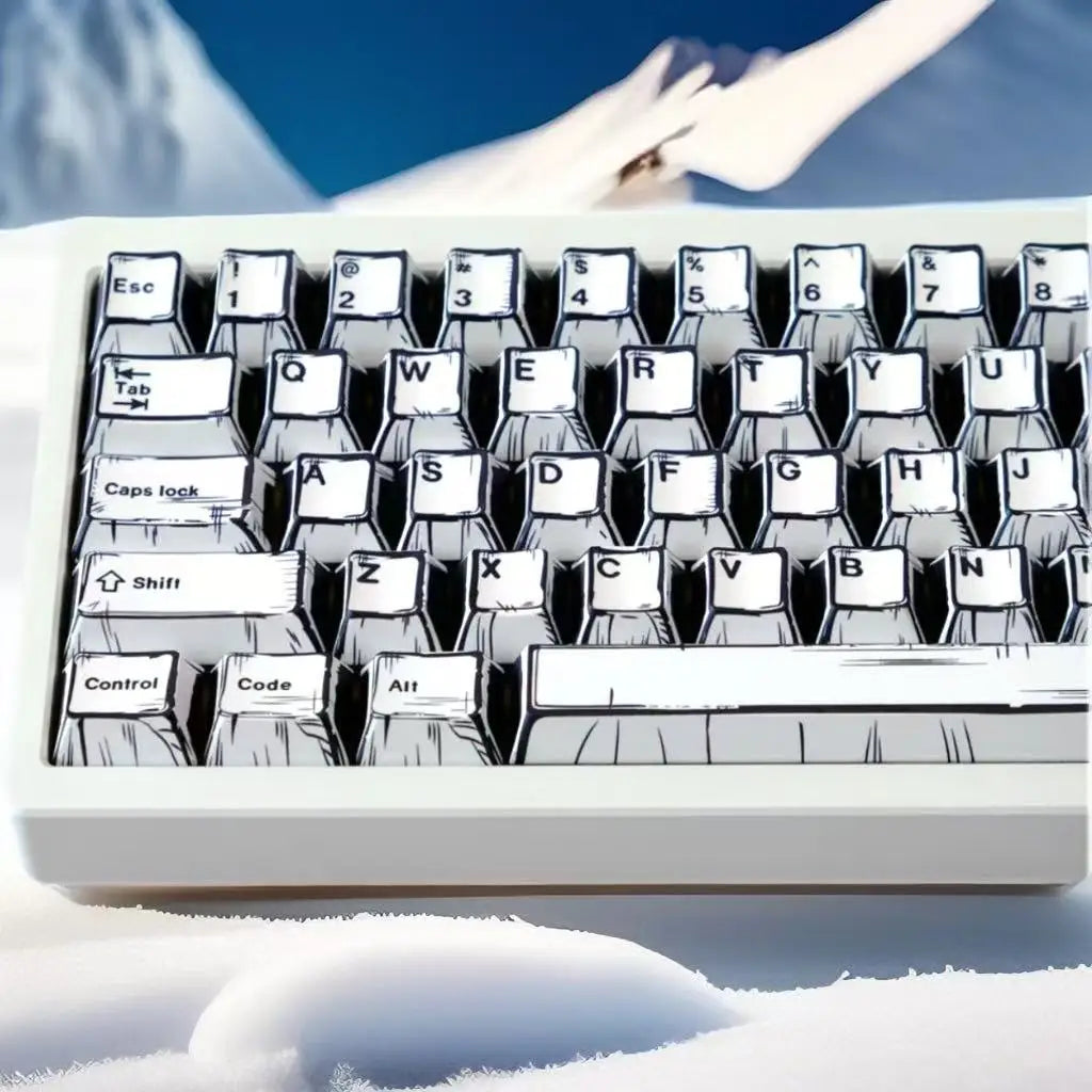 151 Keys Comic Theme Keycap Alice Set PBT Manga Style Keyboard Cap Cherry Profile Gaming KeyCap for Mechanical Keyboard 1.5u Alt