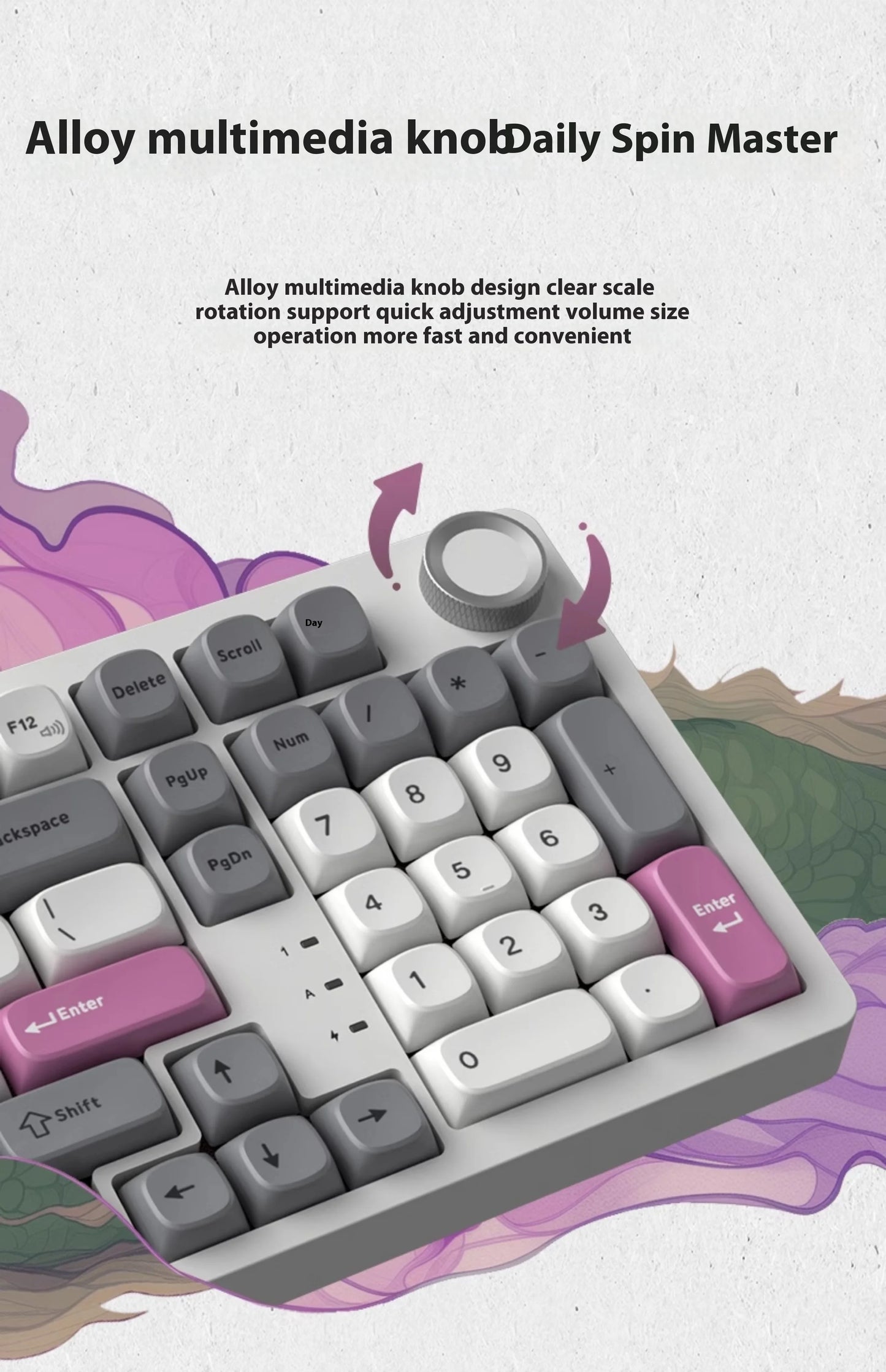 SKN Qinglong Mechanical Keyboard Three-Mode Connection Gasket Structure Hot Plug Low Latency Gaming Keyboard Work Effortlessly