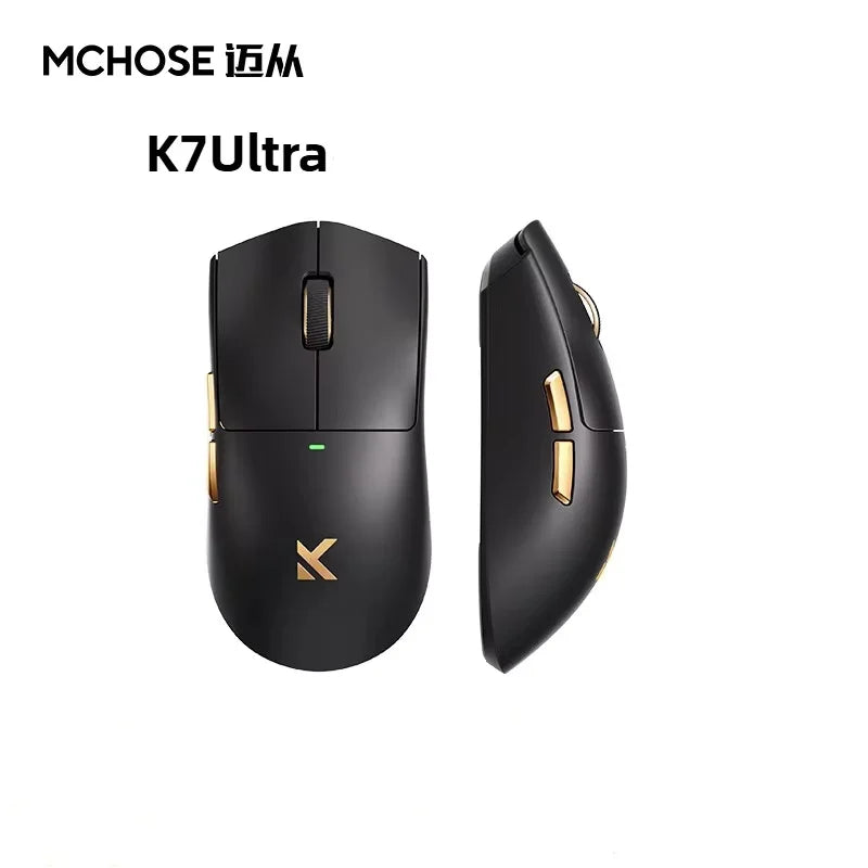 MCHOSE K7 超無線滑鼠輕量遊戲電競滑鼠有線/2.4G/藍牙3模式PAW3950雙驅動PC配件