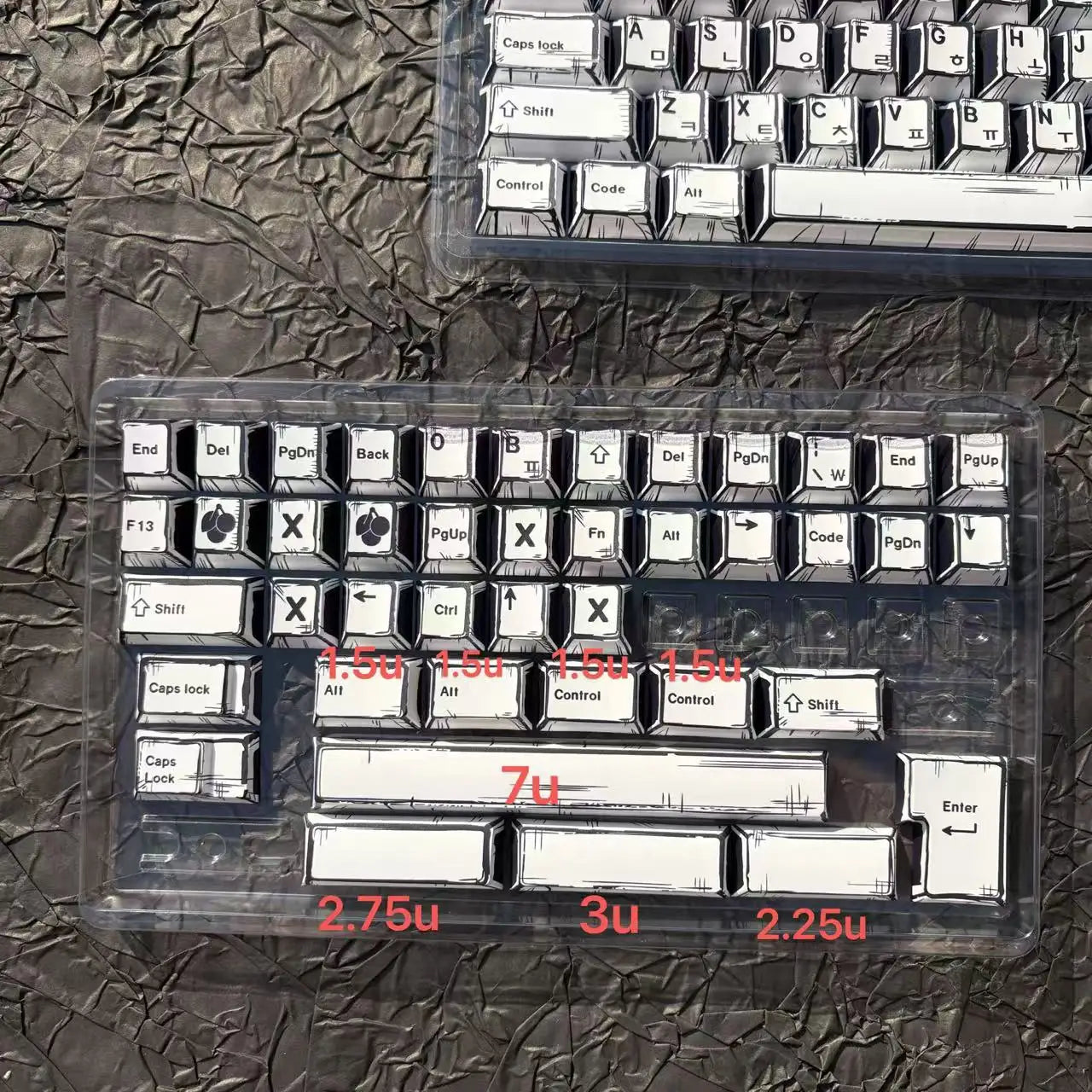 151 Keys Comic Theme Keycap Alice Set PBT Manga Style Keyboard Cap Cherry Profile Gaming KeyCap for Mechanical Keyboard 1.5u Alt