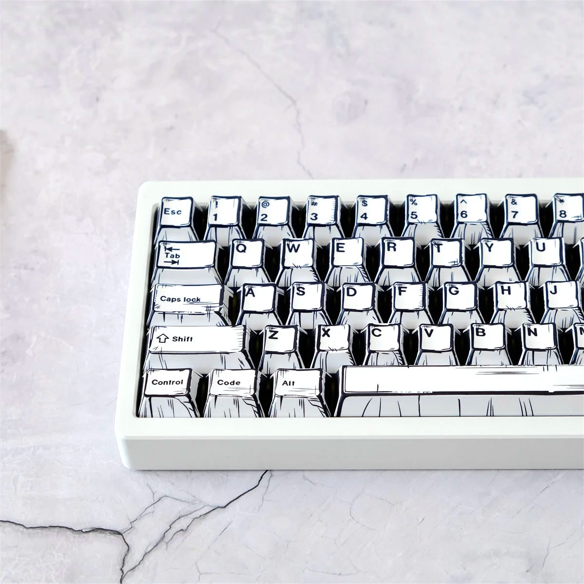 151 Keys Comic Theme Keycap Alice Set PBT Manga Style Keyboard Cap Cherry Profile Gaming KeyCap for Mechanical Keyboard 1.5u Alt