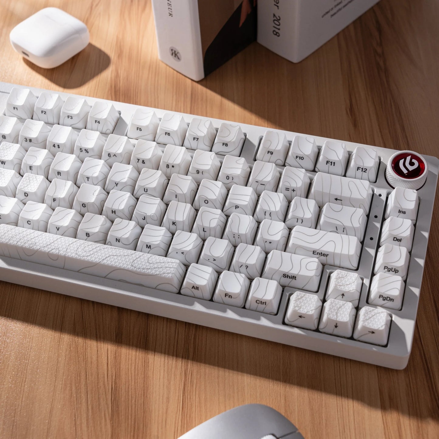 XVX Topographic New Version Pattern Shine-Through OEM Profile IMD-Tech Keycap Set 118 keys