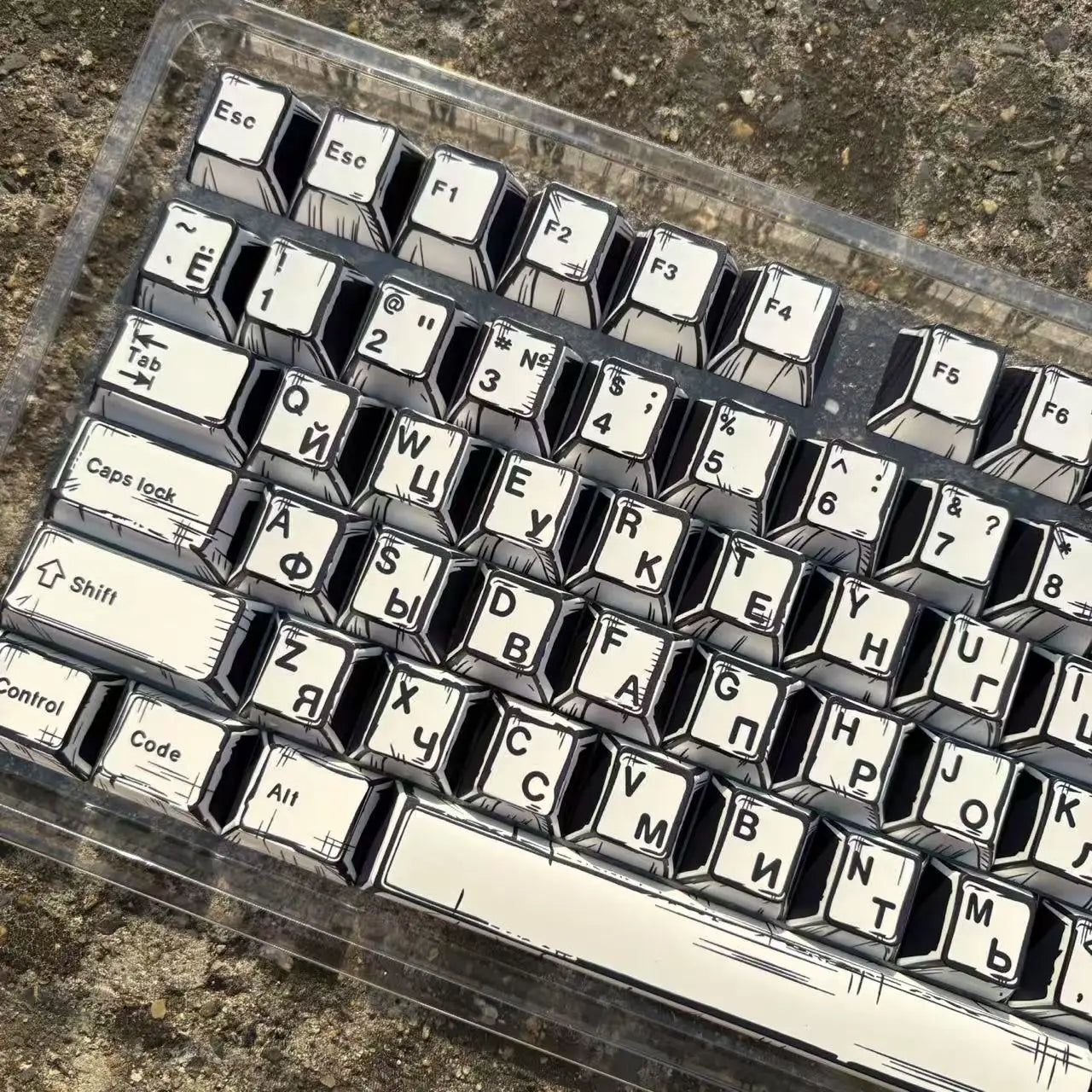 151 Keys Comic Theme Keycap Alice Set PBT Manga Style Keyboard Cap Cherry Profile Gaming KeyCap for Mechanical Keyboard 1.5u Alt