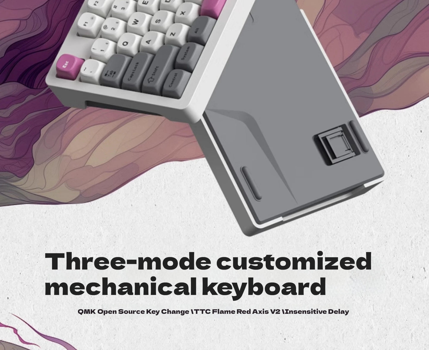 SKN Qinglong Mechanical Keyboard Three-Mode Connection Gasket Structure Hot Plug Low Latency Gaming Keyboard Work Effortlessly