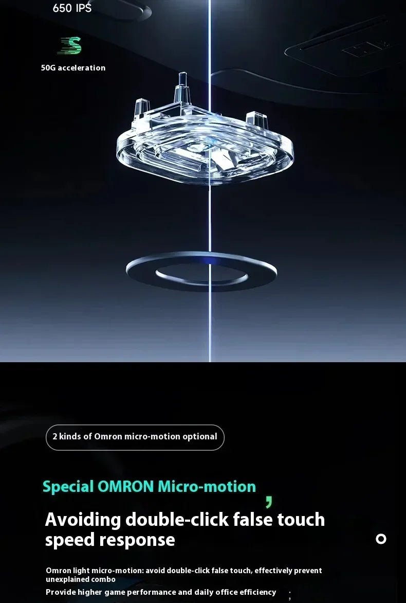 MCHOSE A7 Pro Ultra系列 2.4g無線遊戲電競滑鼠 PAW3950 客製化輕量化低延遲人體工學配件