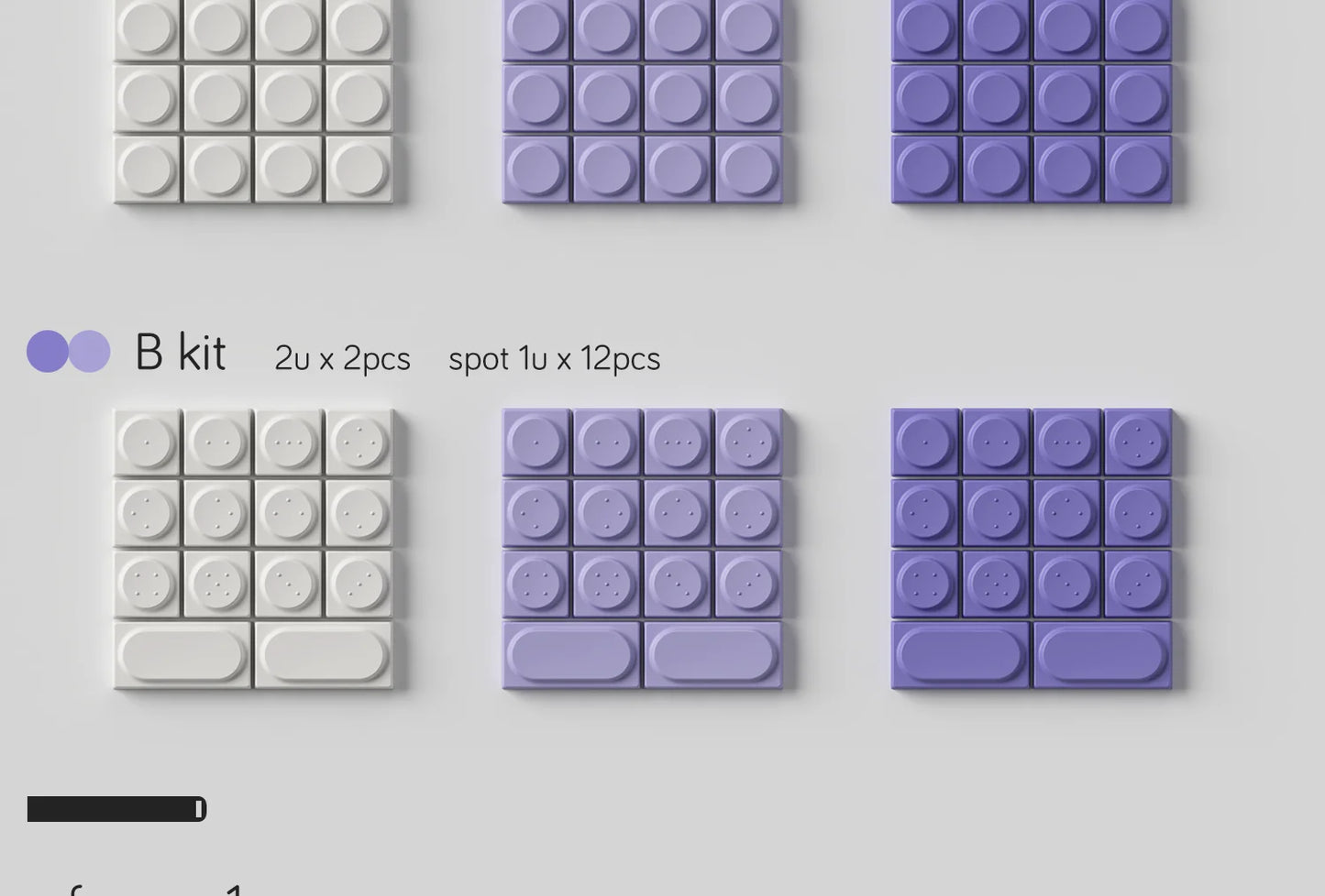 Keycaps Taro Milk Purple White Pbt Sublimation Building Blocks Toy Keycaps 155Keys For Diy Aula 75 Customized Keycap