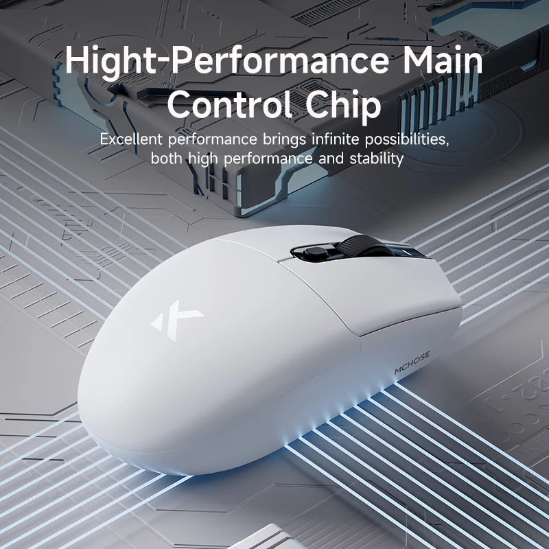 MCHOSE G3 Tri-Mode Wireless Gaming Mouse-PAW3311 Sensor,Type-C 2.4G/Bluetooth/Wired,Ultra-Light Ergonomic for PC/Laptop Gaming