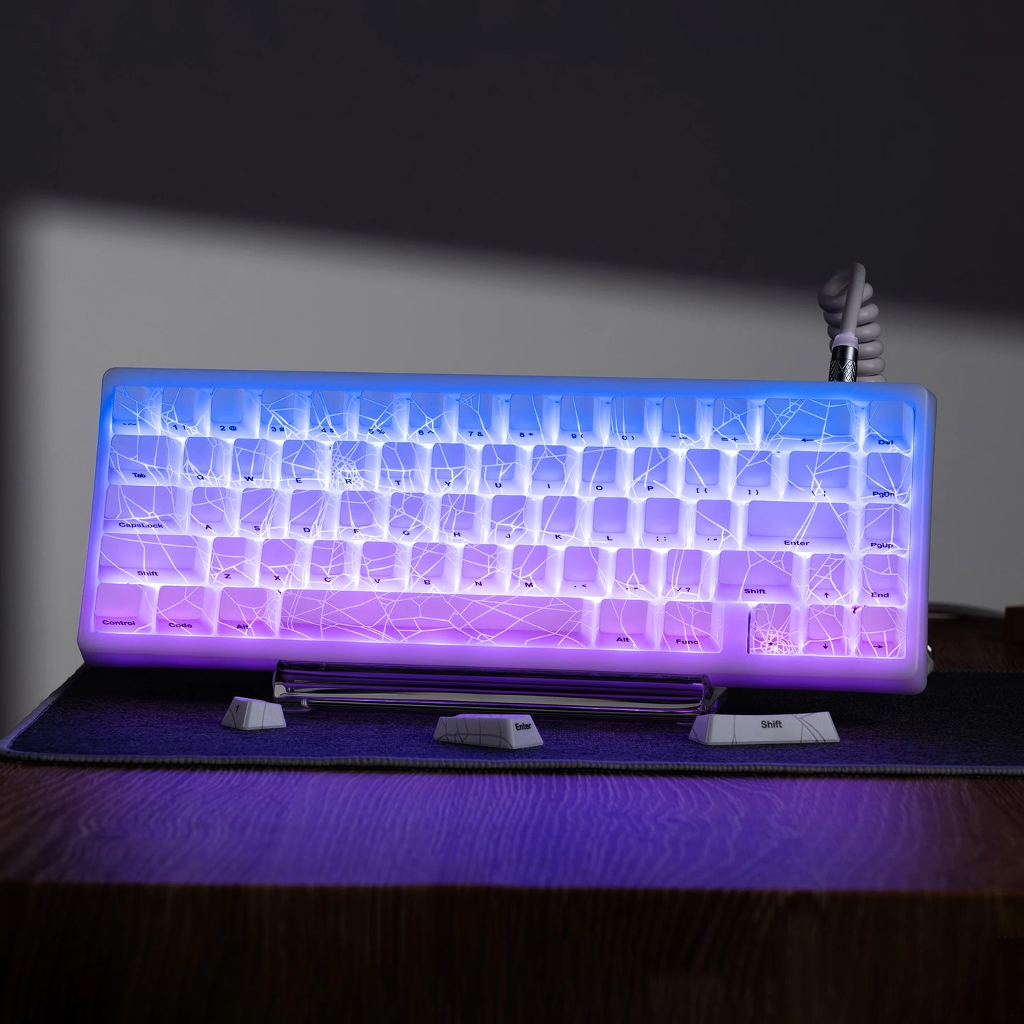 XVX Topographic New Version Pattern Shine-Through OEM Profile IMD-Tech Keycap Set 118 keys