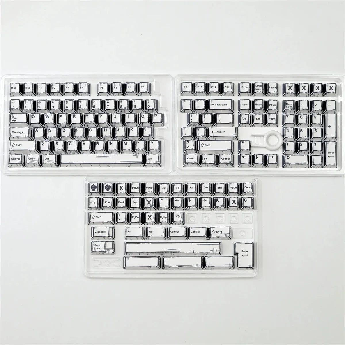 151 Keys Comic Theme Keycap Alice Set PBT Manga Style Keyboard Cap Cherry Profile Gaming KeyCap for Mechanical Keyboard 1.5u Alt