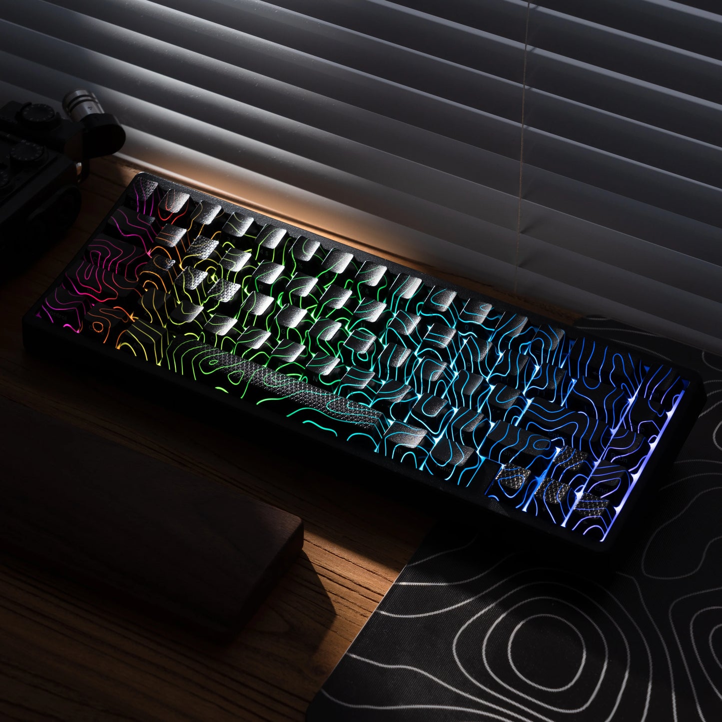 XVX Topographic New Version Pattern Shine-Through OEM Profile IMD-Tech Keycap Set 118 keys