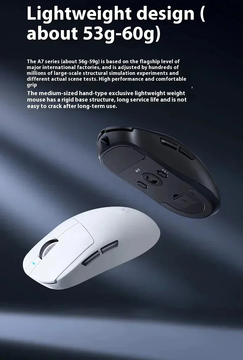 MCHOSE A7 Pro Ultra系列 2.4g無線遊戲電競滑鼠 PAW3950 客製化輕量化低延遲人體工學配件