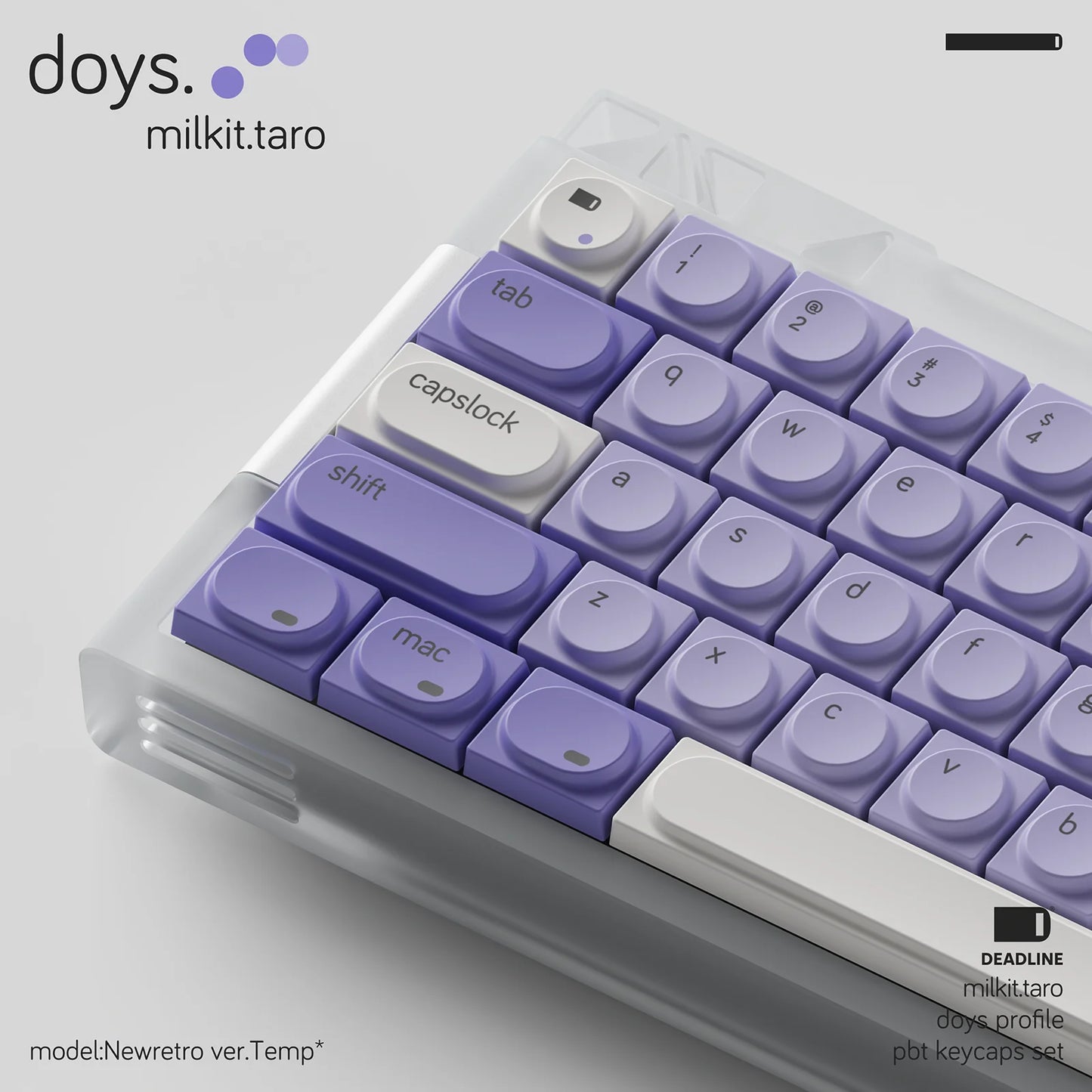 Keycaps Taro Milk Purple White Pbt Sublimation Building Blocks Toy Keycaps 155Keys For Diy Aula 75 Customized Keycap