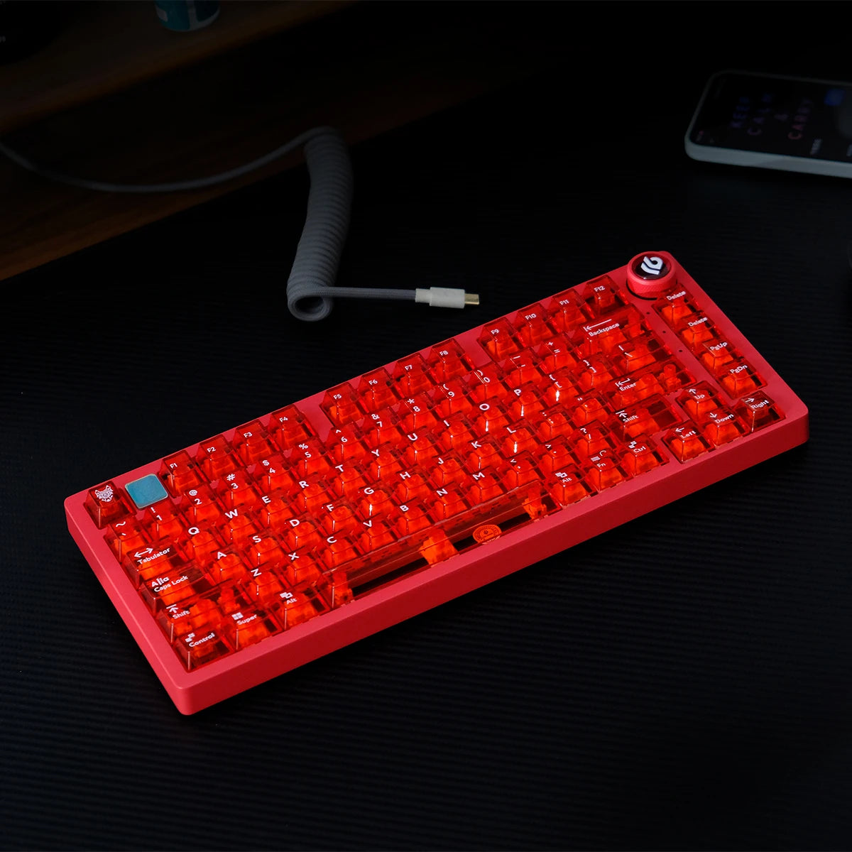 Purple Crystal Clear Keycaps Set 156 keys Cherry Profile Transparent Keycaps UV pad print For Mx Switches Mechanical Keyboard