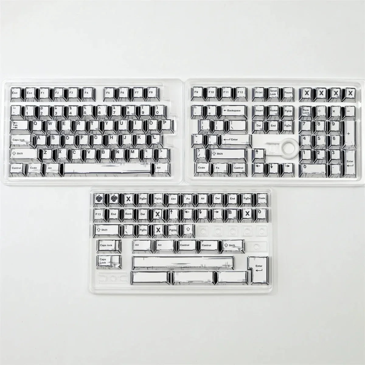 151 Keys Comic Theme Keycap Alice Set PBT Manga Style Keyboard Cap Cherry Profile Gaming KeyCap for Mechanical Keyboard 1.5u Alt