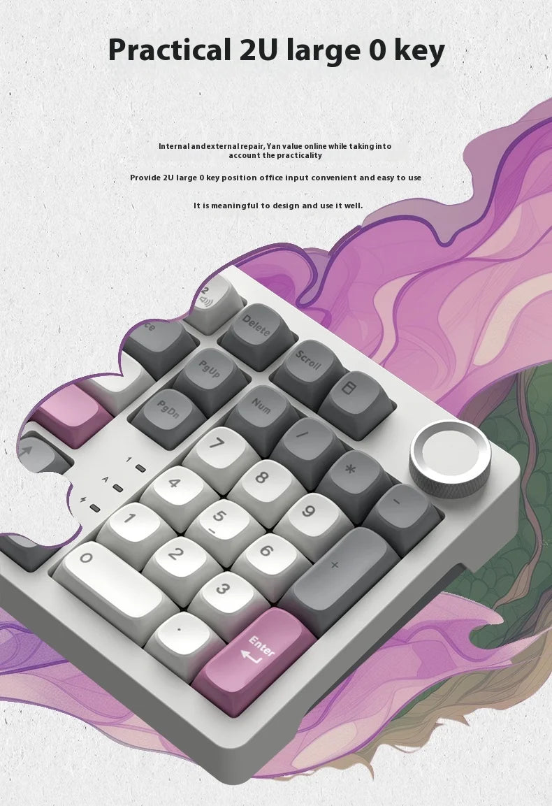 SKN Qinglong Mechanical Keyboard Three-Mode Connection Gasket Structure Hot Plug Low Latency Gaming Keyboard Work Effortlessly