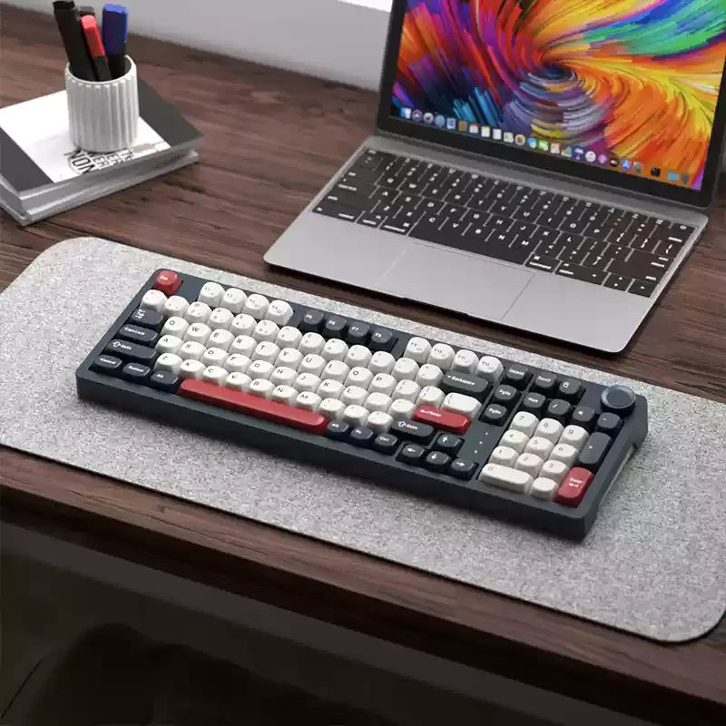 SKN Qinglong Mechanical Keyboard Three-Mode Connection Gasket Structure Hot Plug Low Latency Gaming Keyboard Work Effortlessly