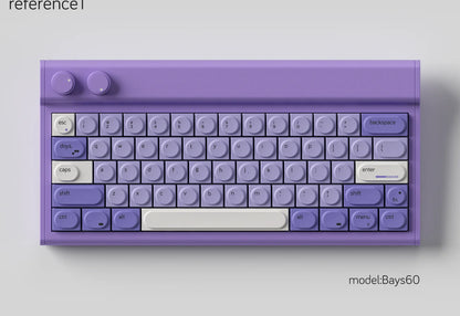 Keycaps Taro Milk Purple White Pbt Sublimation Building Blocks Toy Keycaps 155Keys For Diy Aula 75 Customized Keycap