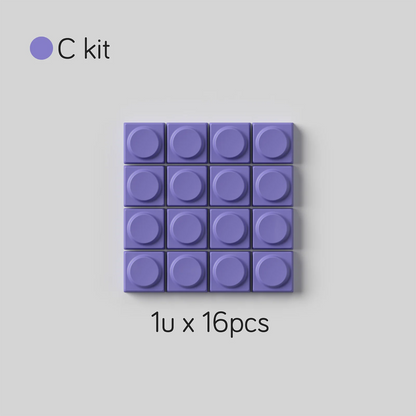 Keycaps Taro Milk Purple White Pbt Sublimation Building Blocks Toy Keycaps 155Keys For Diy Aula 75 Customized Keycap