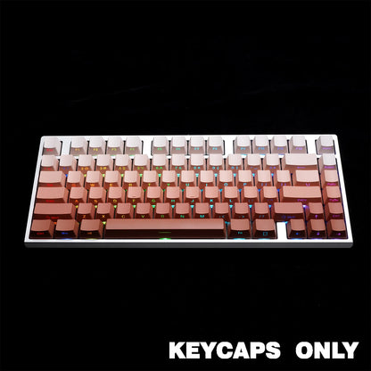 NPKC Gradient OEM PBT Keycaps Doubleshot Mechanical Keyboard Keycaps Custom Keycap Key Caps Side Printed Legends 136Keys Backlit