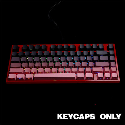 NPKC Gradient OEM PBT Keycaps Doubleshot Mechanical Keyboard Keycaps Custom Keycap Key Caps Side Printed Legends 136Keys Backlit