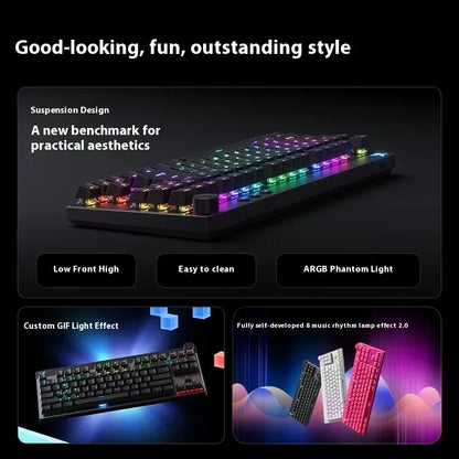 MCHOSE MIX87 Magnetic Switch Gaming Keyboards 8K 0.001mmRT RGB Light Custom Wired Mechanical Keyboard PC E-Sports Accessory Gift