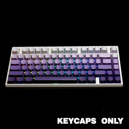 NPKC Gradient OEM PBT Keycaps Doubleshot Mechanical Keyboard Keycaps Custom Keycap Key Caps Side Printed Legends 136Keys Backlit