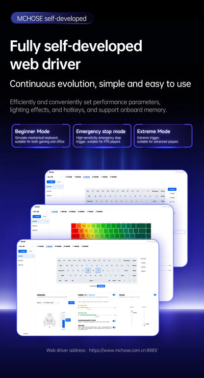 MCHOSE ACE68 Magnetic Keyboard Wired Mechanical ACE60 Pro for Gaming 0.01mm RapidTrigg 8000Hz SOCD/Rs 0.125ms 128K Sampling Rate