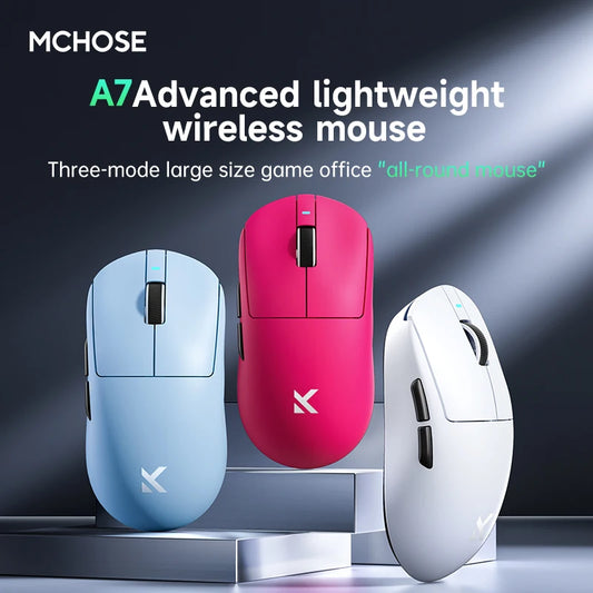 MCHOSE A7 Pro Ultra Series 2.4g Wireless Gaming E-sports Mouse PAW3950 Custom Lightweight Low Delay Ergonomics Accessories