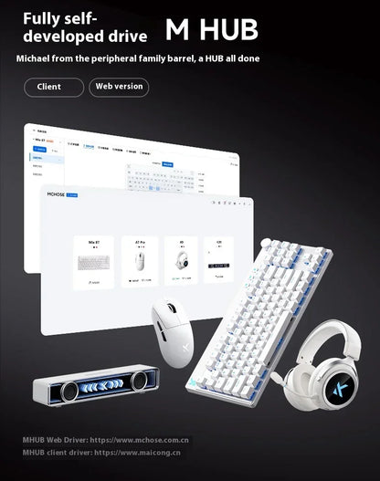 MCHOSE MIX87 Magnetic Switch Gaming Keyboards 8K 0.001mmRT RGB Light Custom Wired Mechanical Keyboard PC E-Sports Accessory Gift
