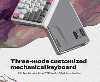 SKN Qinglong Mechanical Keyboard Three-Mode Connection Gasket Structure Hot Plug Low Latency Gaming Keyboard Work Effortlessly