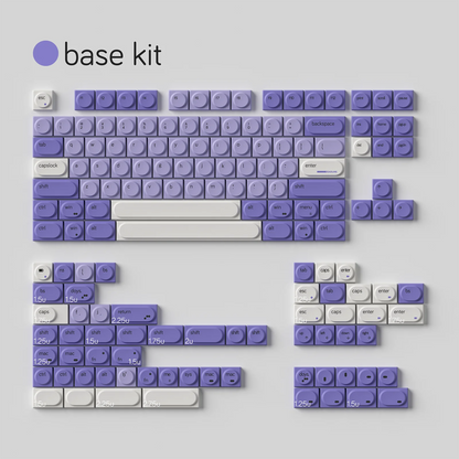 Keycaps Taro Milk Purple White Pbt Sublimation Building Blocks Toy Keycaps 155Keys For Diy Aula 75 Customized Keycap