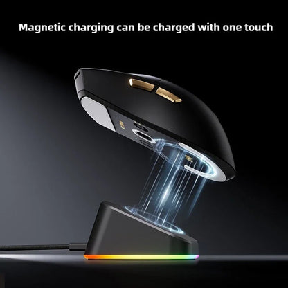 MCHOSE K7 Ultra Wireless Mouse Lightweight Gaming E-sports Mouse Wired /2.4G/ Bluetooth 3 Modes PAW3950 Dual Drive PC Accessorie