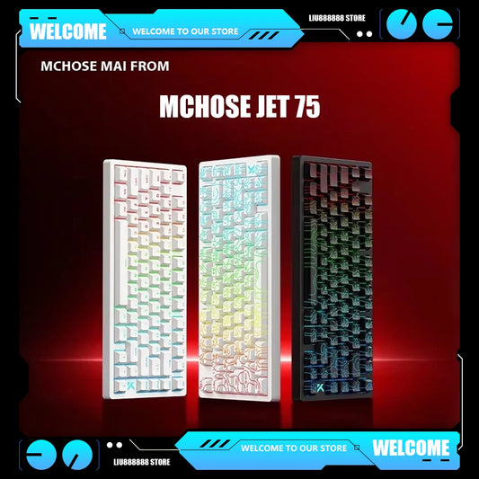 MCHOSE Jet 75 Mechancial Keyboard 8k Low Latency Magnetic Switch Esports Grade Gasket Structure Customized Wired Gaming Keyboard