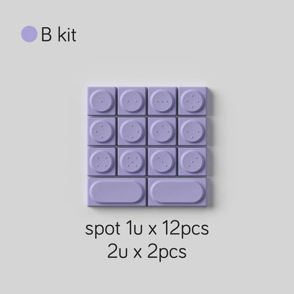 Keycaps Taro Milk Purple White Pbt Sublimation Building Blocks Toy Keycaps 155Keys For Diy Aula 75 Customized Keycap