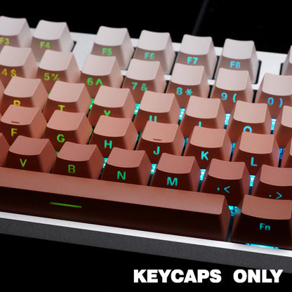 NPKC Gradient OEM PBT Keycaps Doubleshot Mechanical Keyboard Keycaps Custom Keycap Key Caps Side Printed Legends 136Keys Backlit