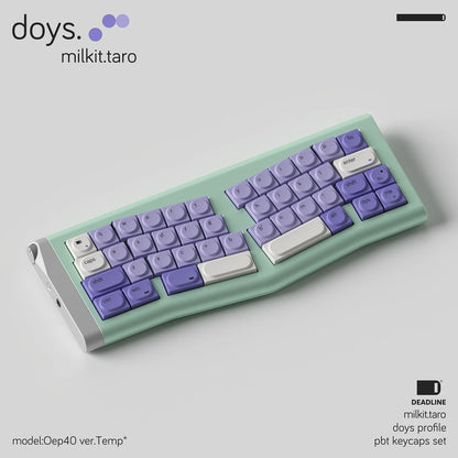 Keycaps Taro Milk Purple White Pbt Sublimation Building Blocks Toy Keycaps 155Keys For Diy Aula 75 Customized Keycap