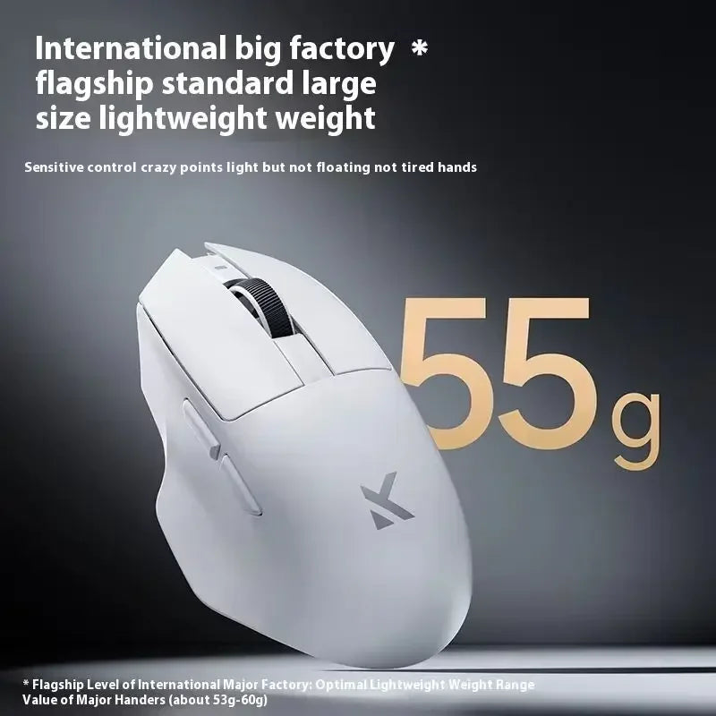MCHOSE G7 Wireless Mouse.Low-Power Ergonomic Design Lightweight Gaming Mouse with Three Mode Connection High Performance