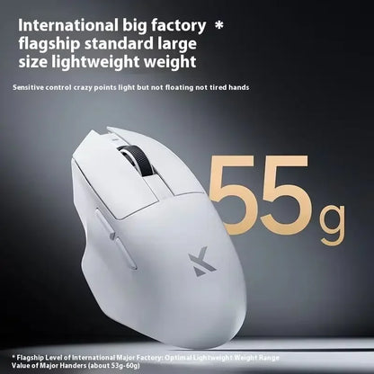 MCHOSE G7 Wireless Mouse.Low-Power Ergonomic Design Lightweight Gaming Mouse with Three Mode Connection High Performance
