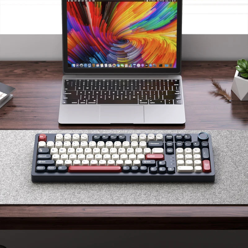 SKN Qinglong Mechanical Keyboard Three-Mode Connection Gasket Structure Hot Plug Low Latency Gaming Keyboard Work Effortlessly