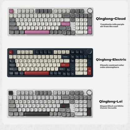 SKN Qinglong Mechanical Keyboard Three-Mode Connection Gasket Structure Hot Plug Low Latency Gaming Keyboard Work Effortlessly