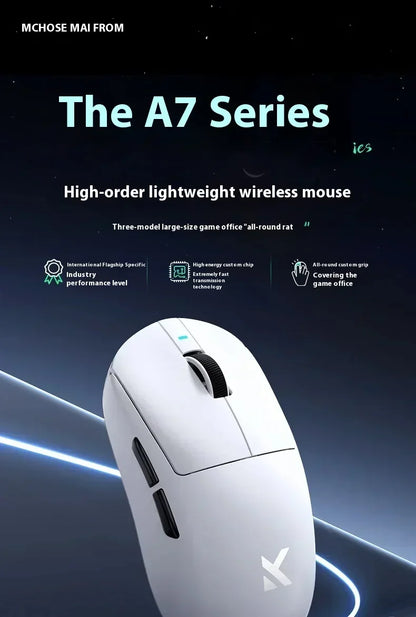 MCHOSE A7 Pro Ultra系列 2.4g無線遊戲電競滑鼠 PAW3950 客製化輕量化低延遲人體工學配件