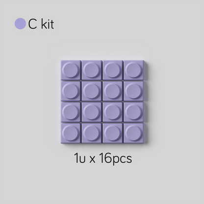 Keycaps Taro Milk Purple White Pbt Sublimation Building Blocks Toy Keycaps 155Keys For Diy Aula 75 Customized Keycap